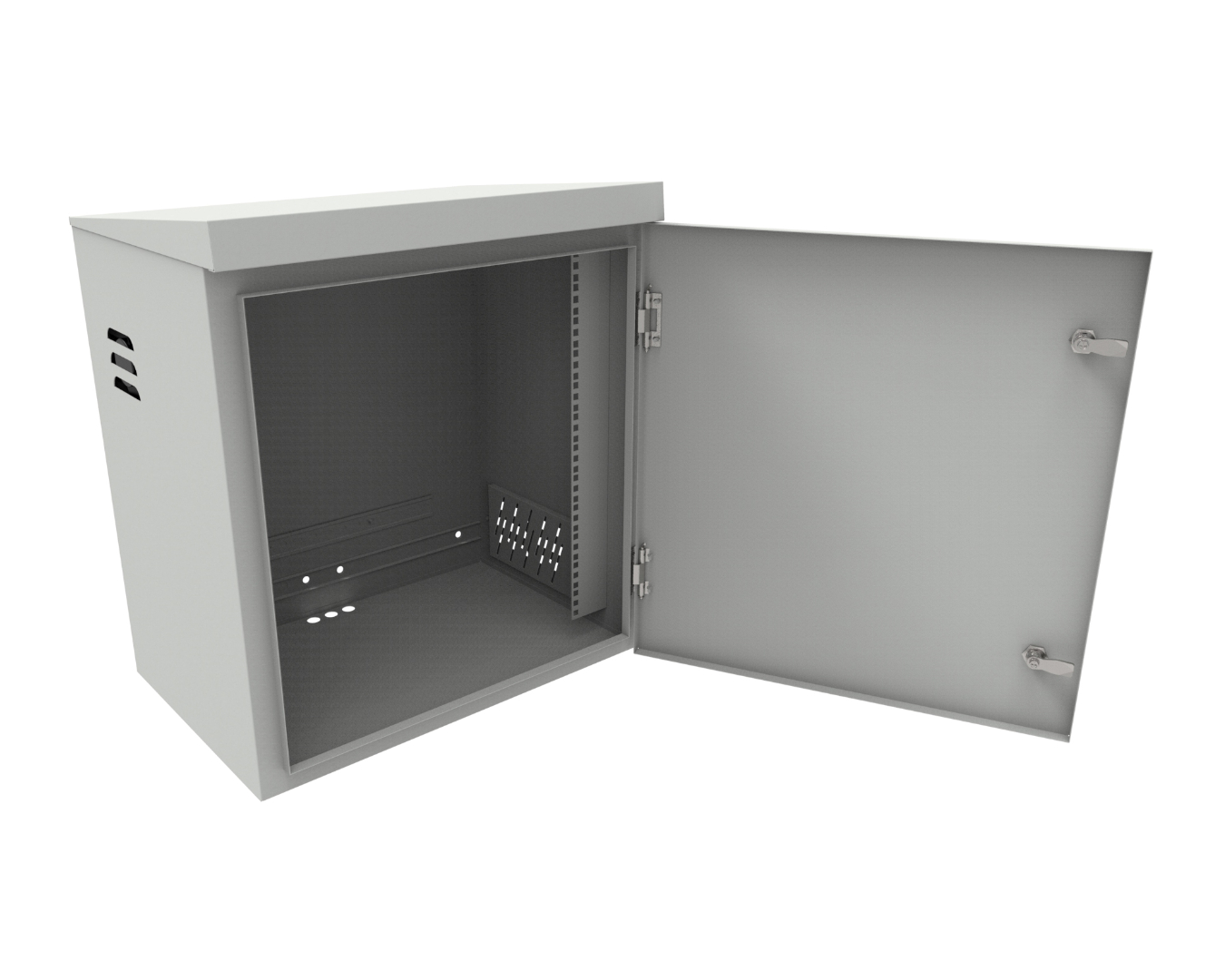 Outdoor cabinets - ventilated mast cabinet: SZM-590/450/430-P-19"-6U-S-R7035